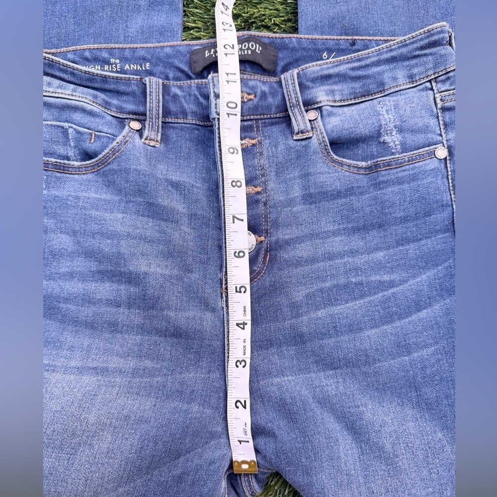Liverpool Light Blue The High Rise Ankle Denim Jeans - Picture 4 of 9